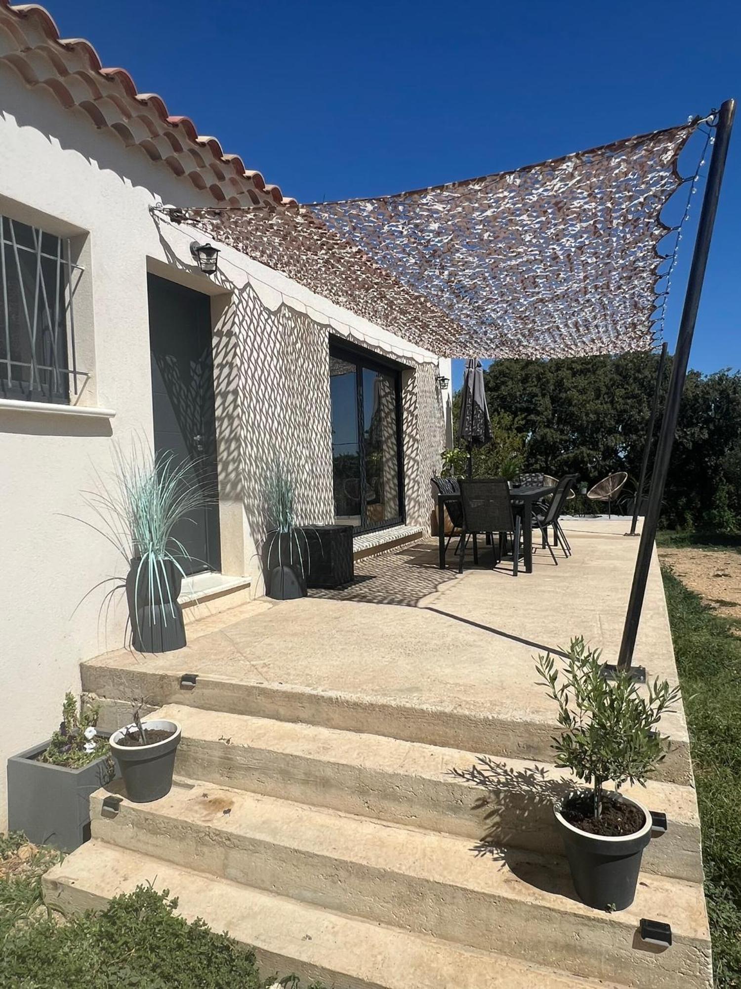 Agreable Villa Recente Au Coeur D'Un Charmant Petit Village Sernhac Bagian luar foto